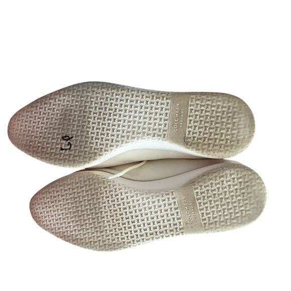 Cole Haan Grand Ambition Lace-Up Flats Women’s 8 White Leather - Picture 4 of 8